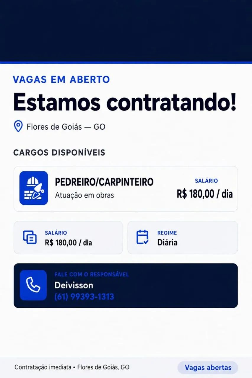 Vagas para construção civil  - Foto 2