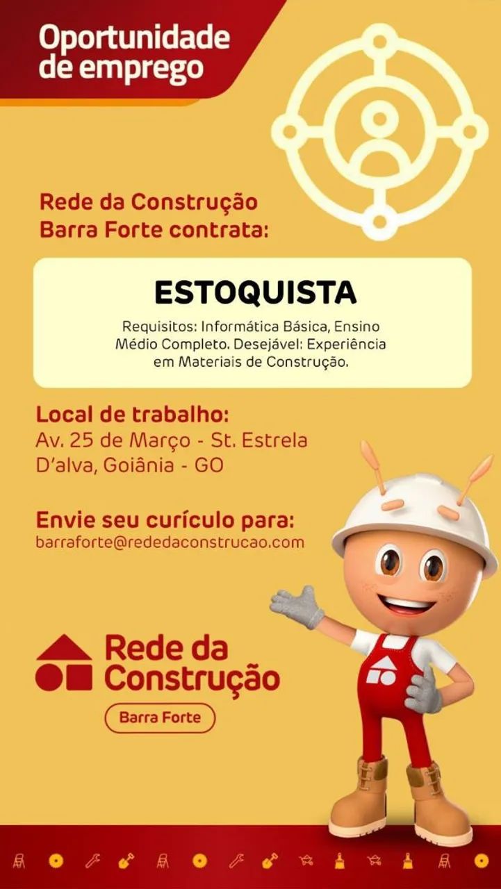 Contrata estoquista 2500,00