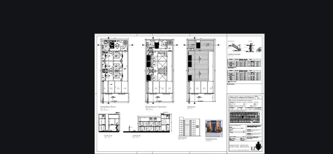 Projetos Estrutural, Elétrico, Hidro, Arquitetônico 