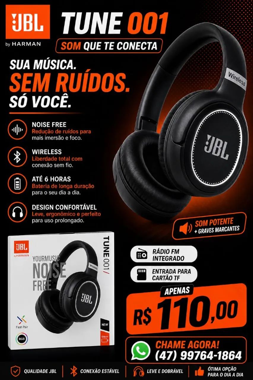 Fone JBL tune 001