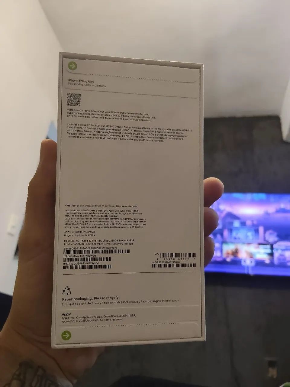 iPhone 17 pmx 256g Anatel lacrado com nf - Foto 2