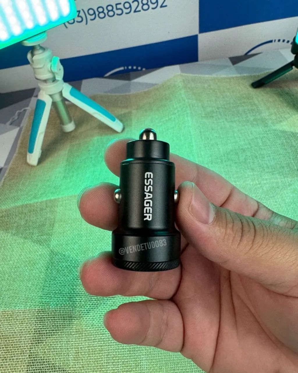Essager Carregador Veicular 54w Usb-A/Usb-C carga rápida  - Foto 3