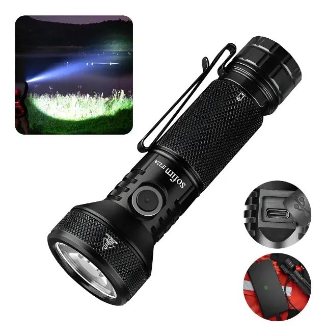 Lanterna Sofirn IF22 A, nova na caixa, 2.100 lúmens, mais de 600 metros de alcance.       