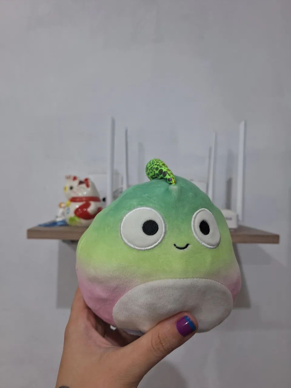 Pelúcia mini squishmallow flip 2 em 1 - Foto 2