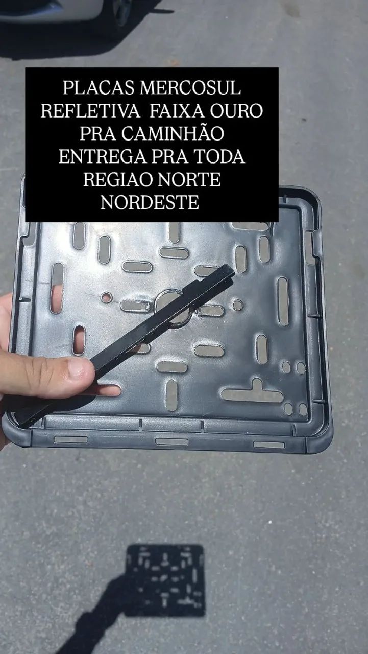 Suporte  de placa pra moto  carro - Foto 2