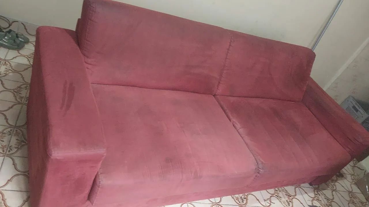 VENDO JOGO DE SOFA GRANDE - Foto 3