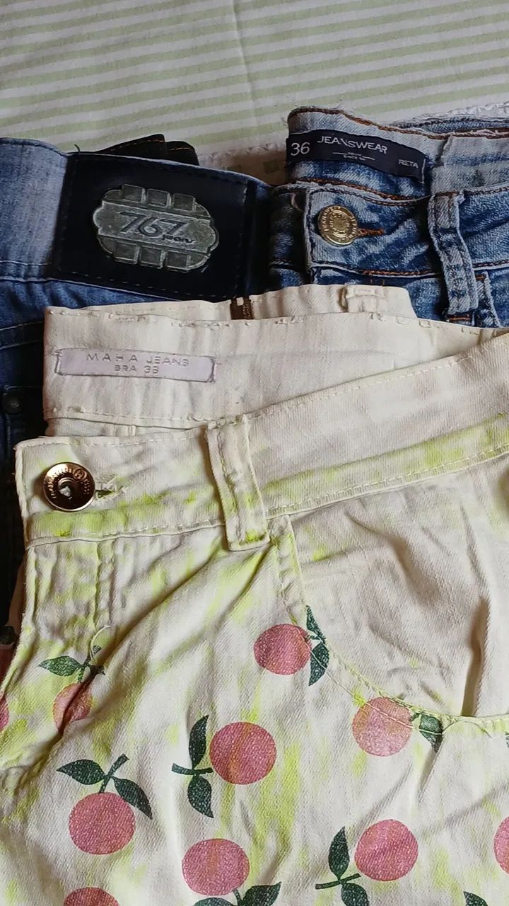 LOTE DE SHORTS T/ 36  COM 4 - Foto 3