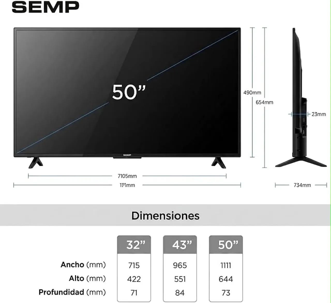 Smart TV Semp 50 Polegadas LED Full HD S42R 50S42R - Foto 4