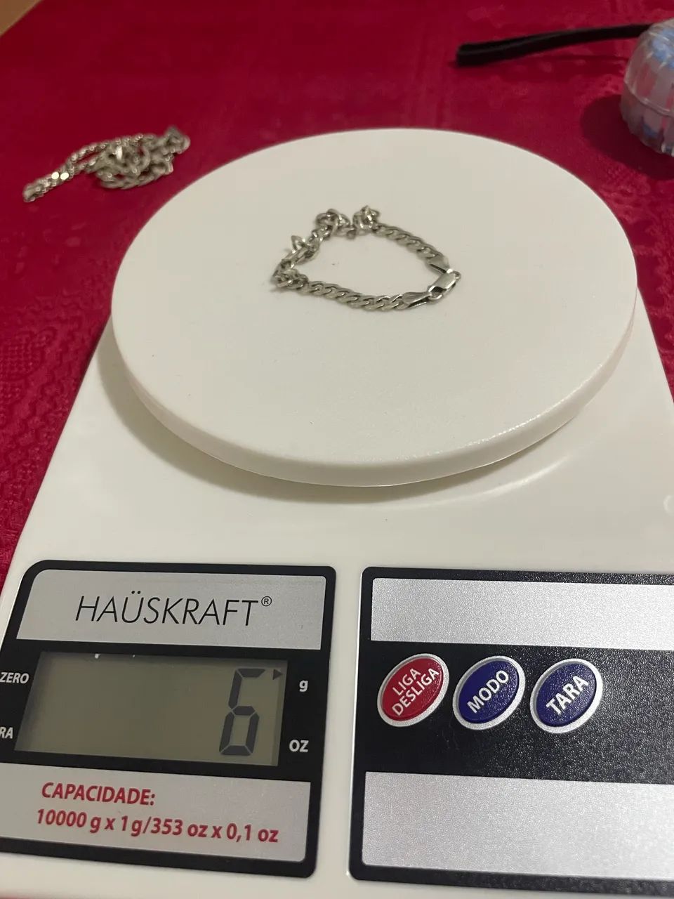 Pulseira de prata 925 6g - Foto 3