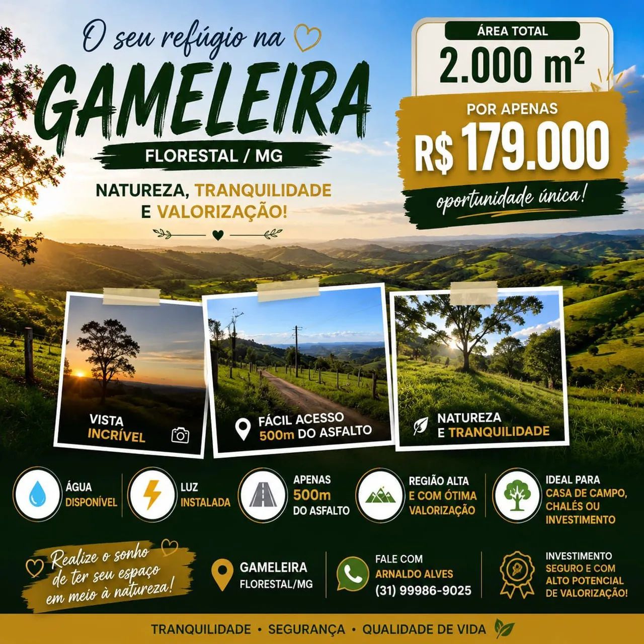 CHÁCARA OPORTUNIDADE 2.000M2 FLORESTAL  - Foto 3