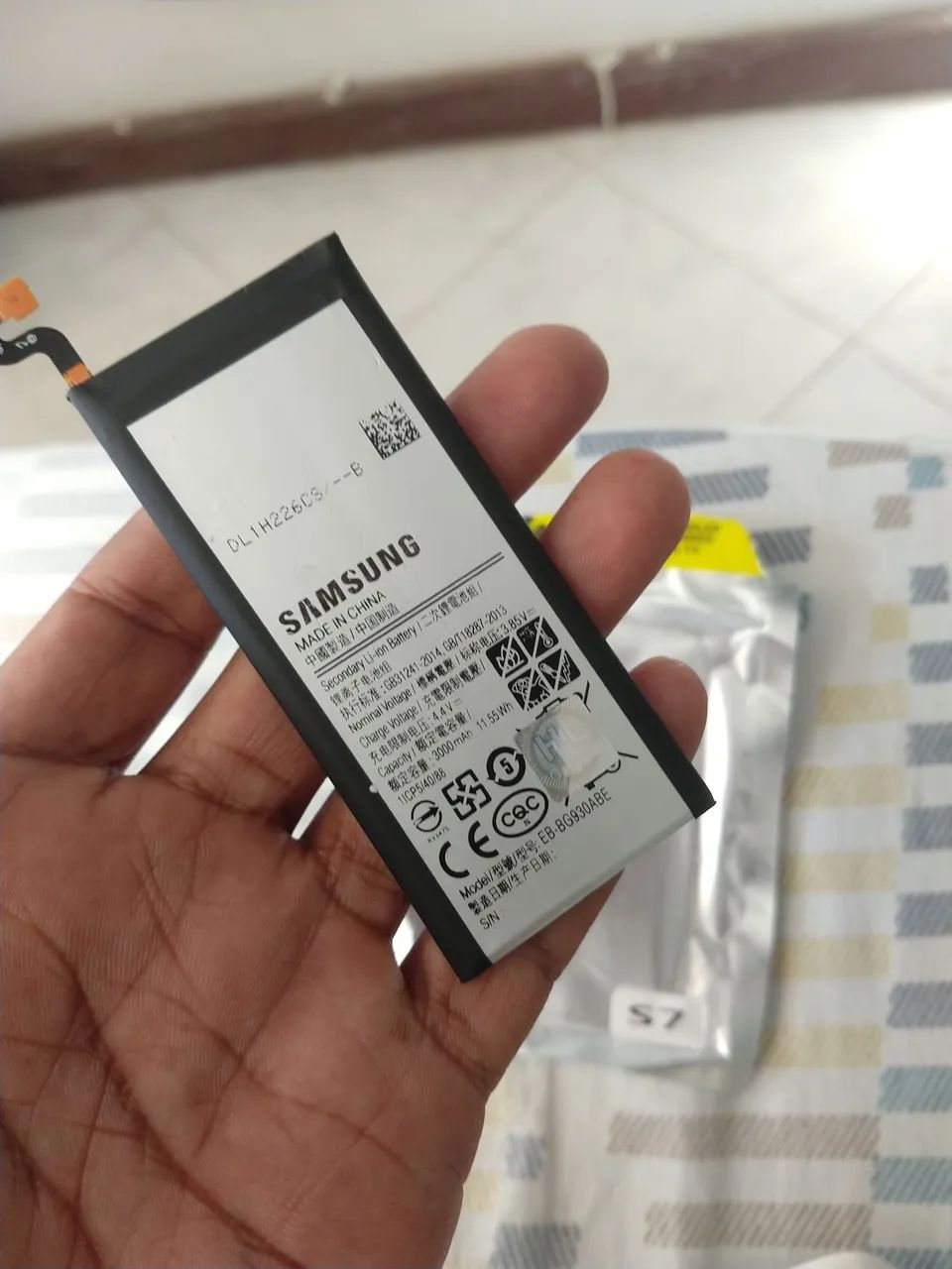 Bateria Samsung S7 flat nova