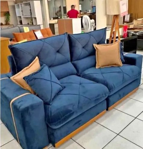 Sofá retrátil 4 pessoas 2,50m entrega rápida - Foto 2