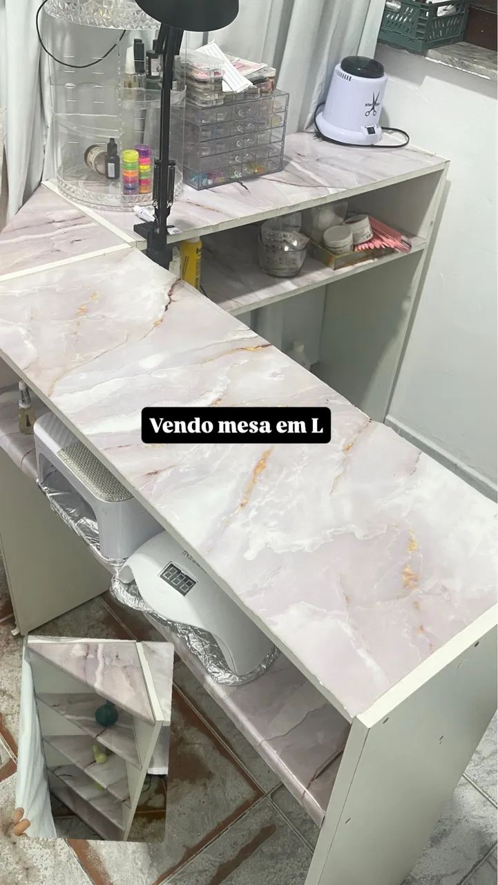 Mesa em L manicure  - Foto 2