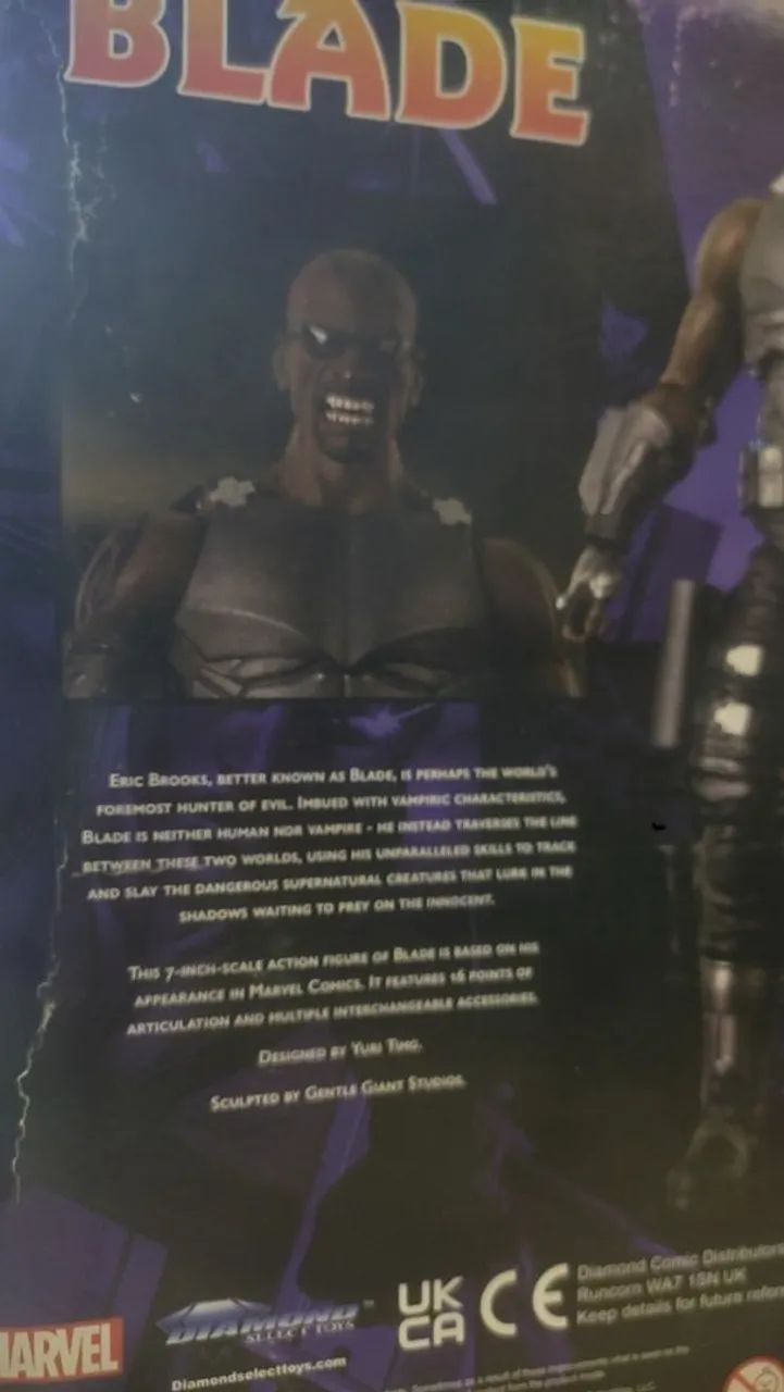 Marvel Blade Boneco Action Figure Diamond Select Legends - Foto 2