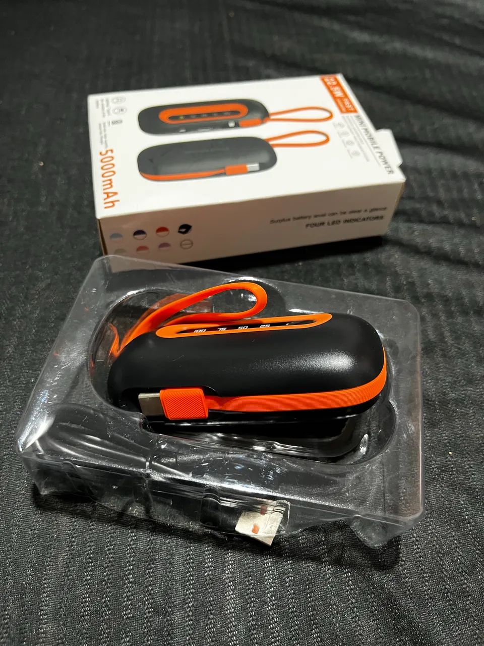 Power Bank 5000mAh PD 22.5W Turbo com Display Digital - Foto 4