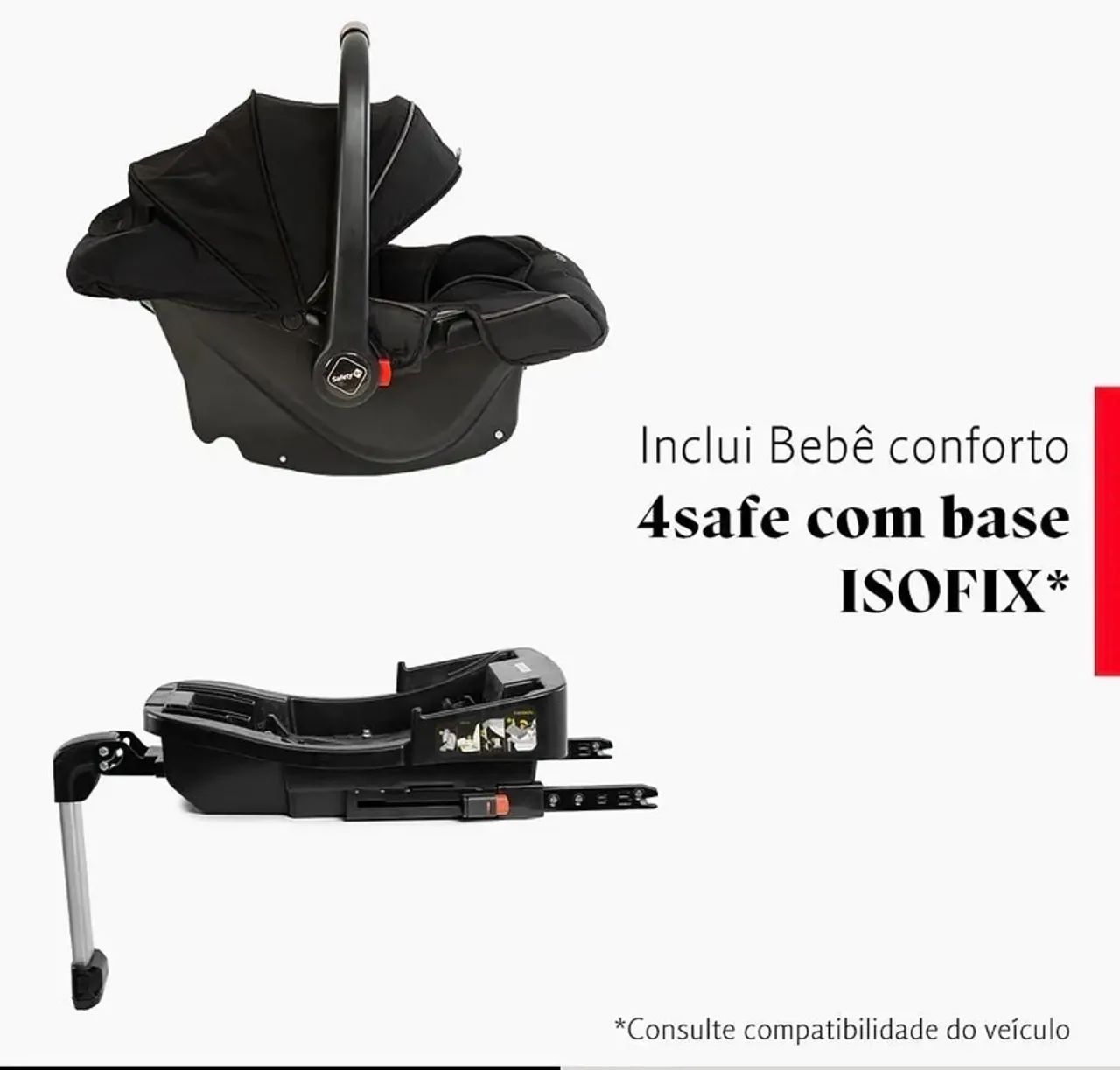 Vendo Carrinho de bebê completo com bebê conforto