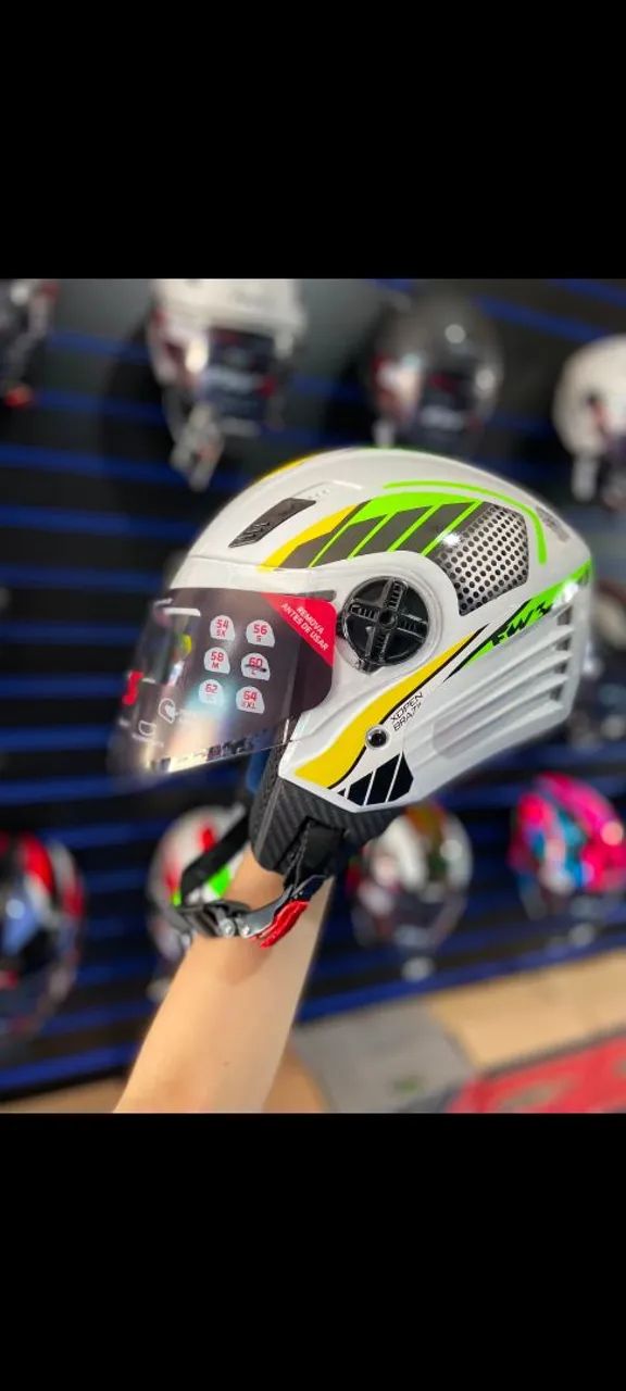 Capacete FW3 X Open BRASIL tm. 58 NOVO, NA CAIXA - Acessórios