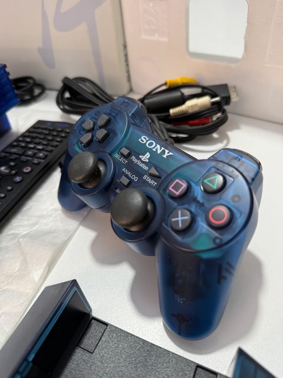 Ps2 Fat Ocen Blue CIB Zerado - Foto 2