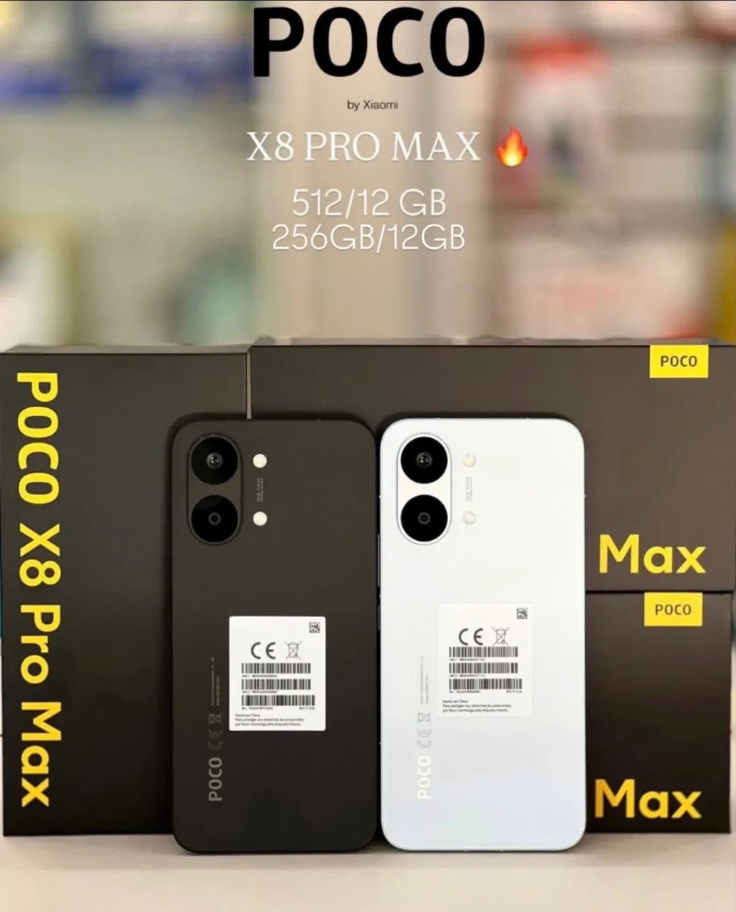 Celular Xiaomi Poco x8 Pro Max 512GB 12GB RAM Novo Lacrado Versão