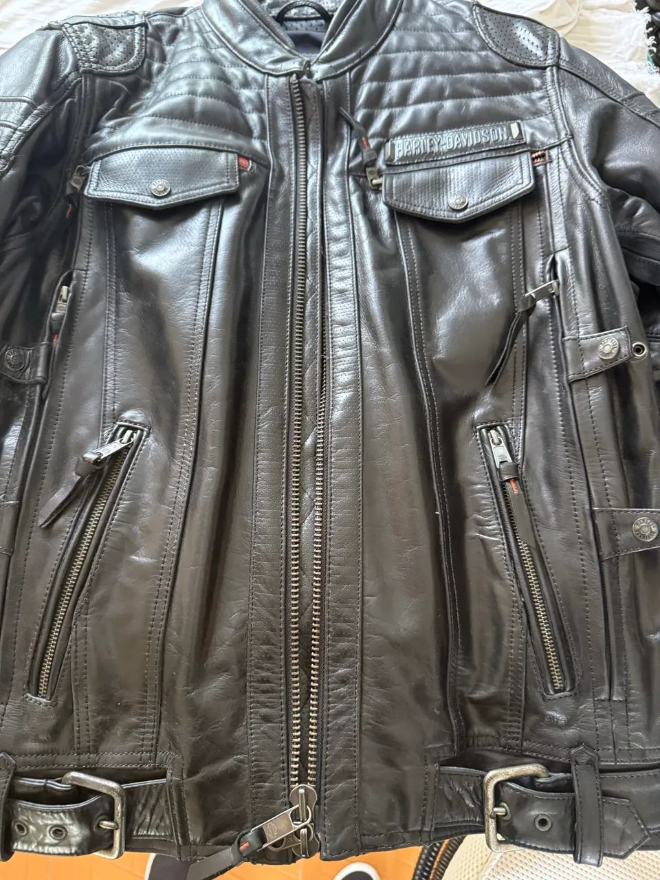 Jaqueta de couro HARLEY DAVIDSON - HD original  - Foto 3