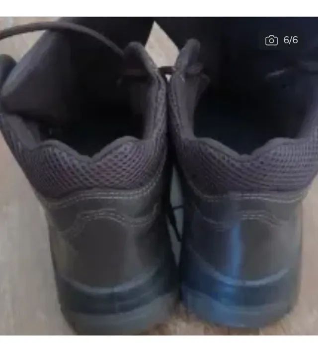 Botas N39 FUJIWARA segurança WBP couro liso  - Foto 4