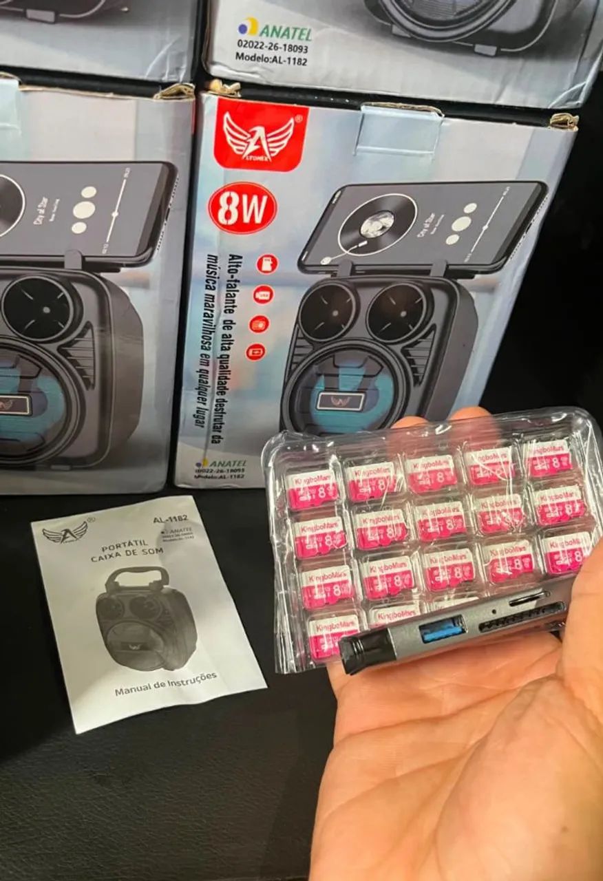 Caixa de Som Bluetooth com Cartão de Memória - Foto 3