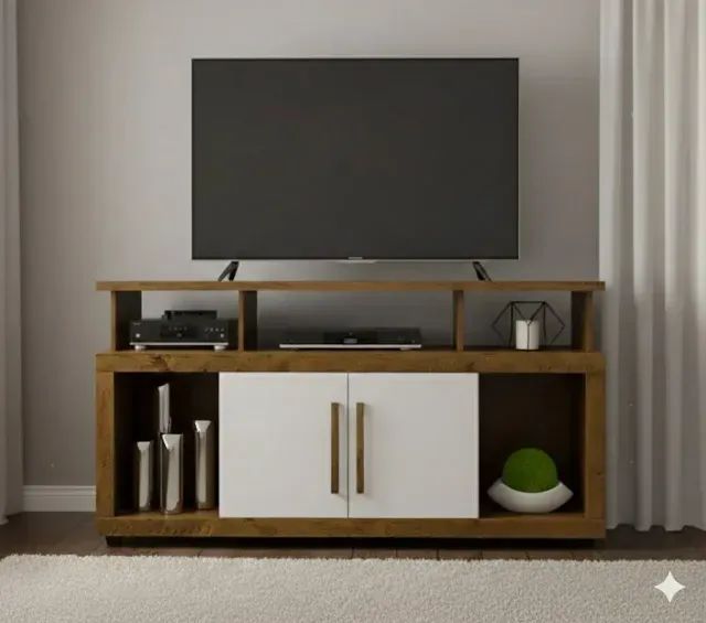 Rack com rodizios para tv de ate 50 polegadas 