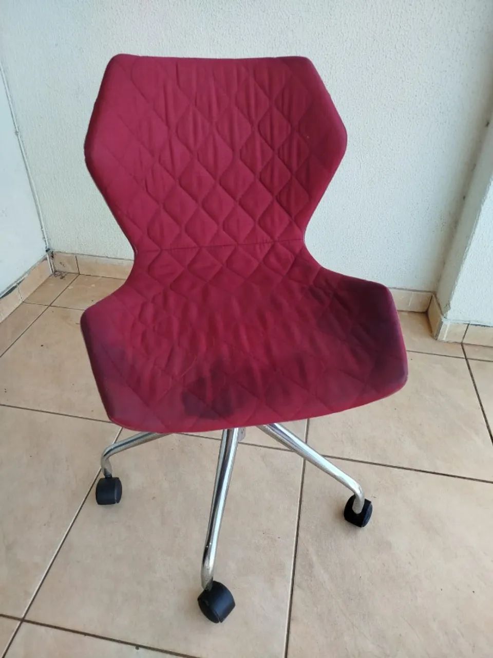 Cadeira De Escritório Office Base Giratória Slim - Foto 3