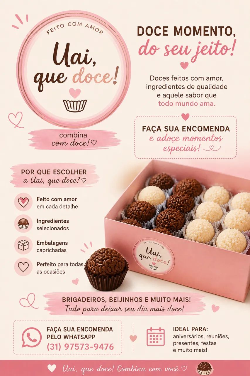 Doces para festas e eventos 