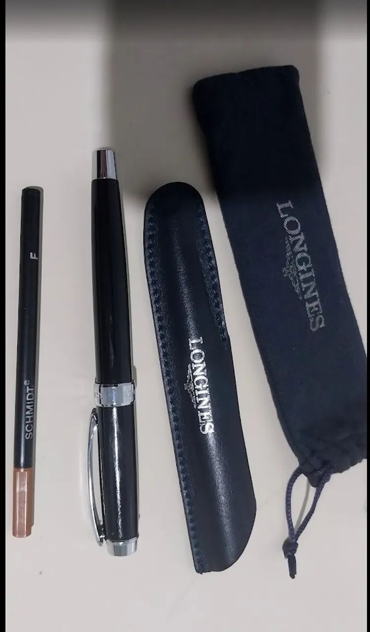 Caneta Longines Original Suíça Metal com estojo - Colecionador