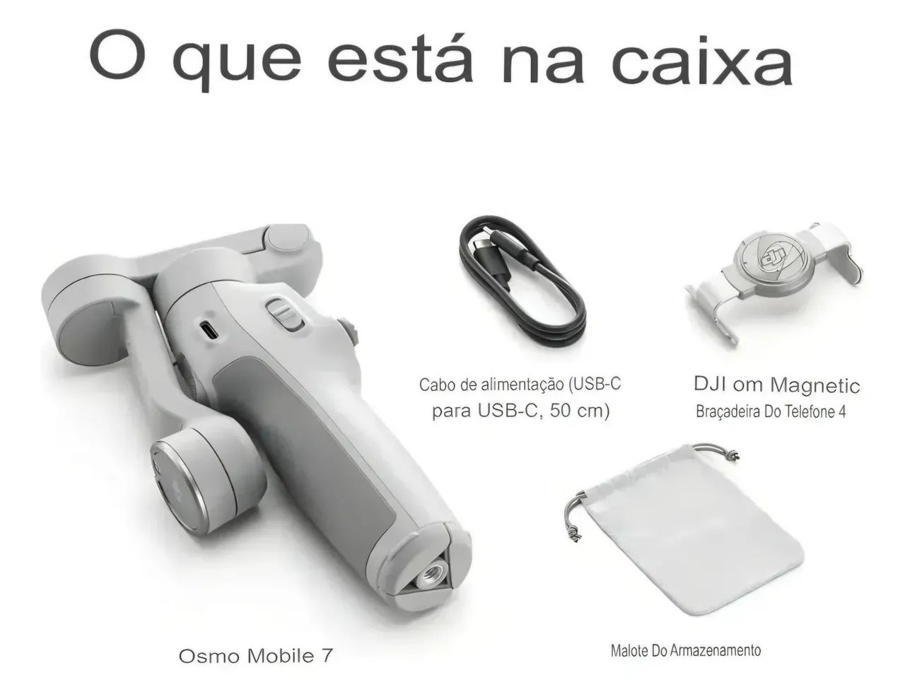 Estabilizador de Celular DJI Osmo Mobile 7 - Cinza - Foto 5