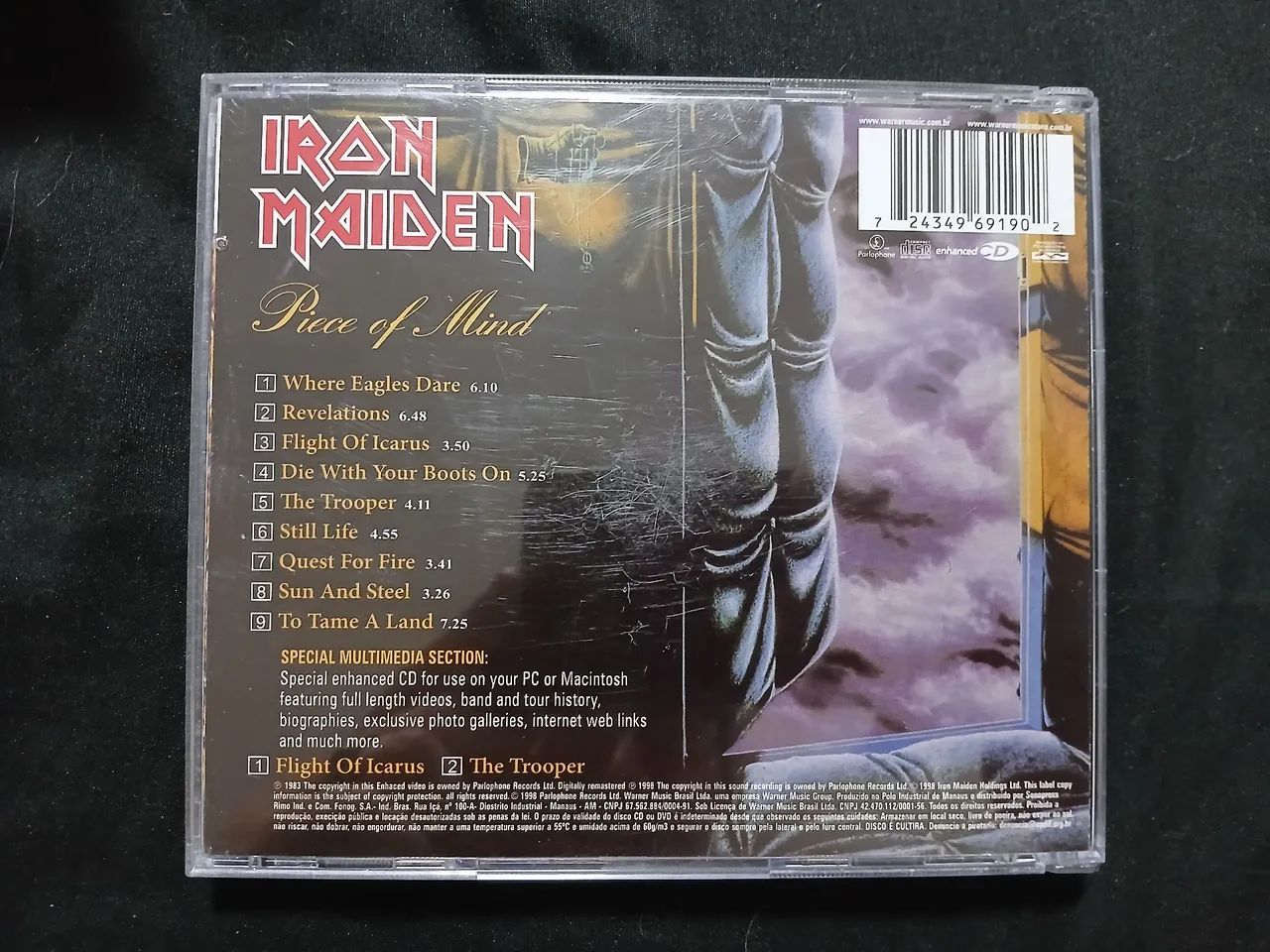 CD IRON MAIDEN PIECE OF MIND - Foto 2
