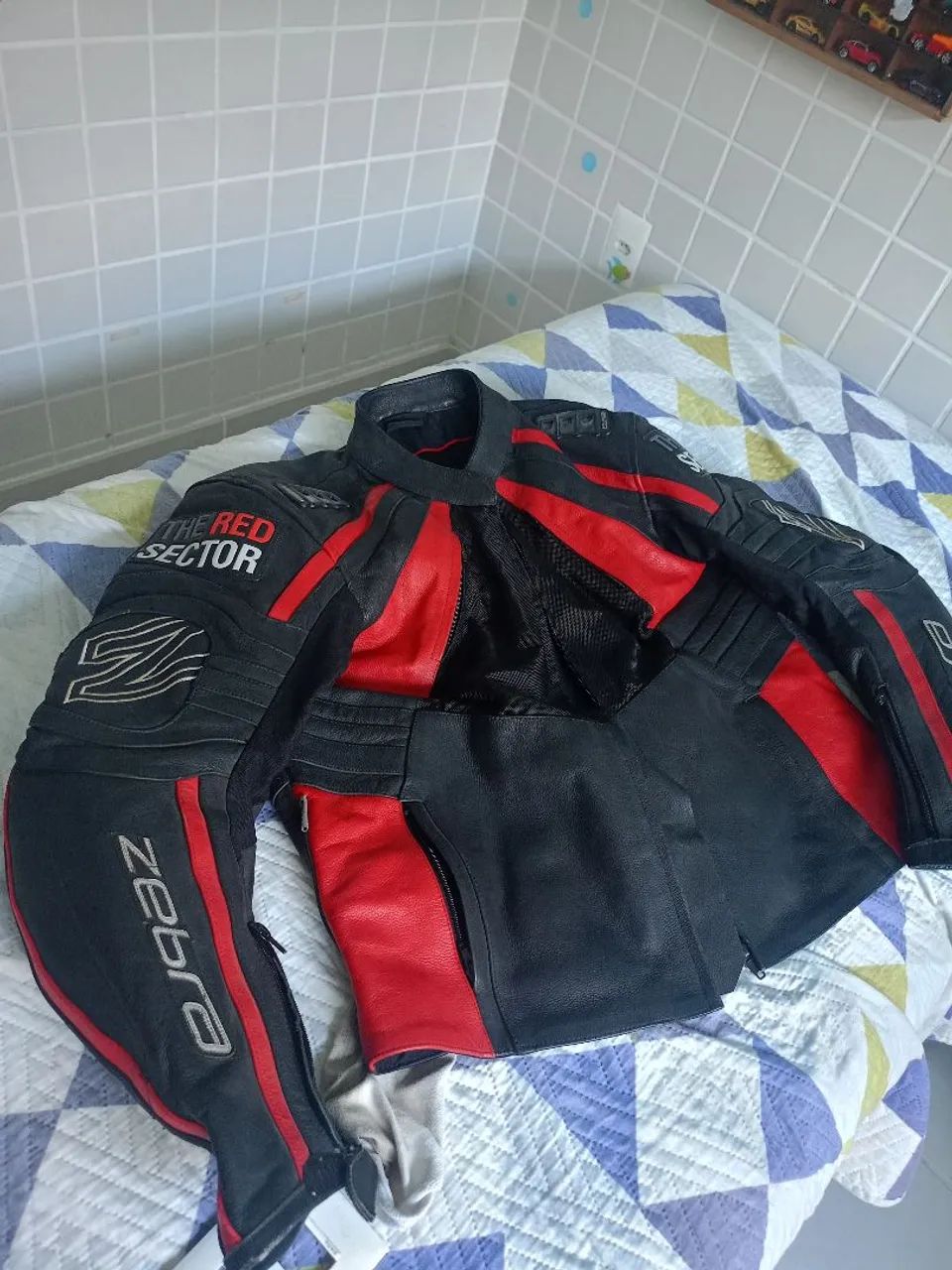 Jaqueta de couro moto Zebra - Foto 2