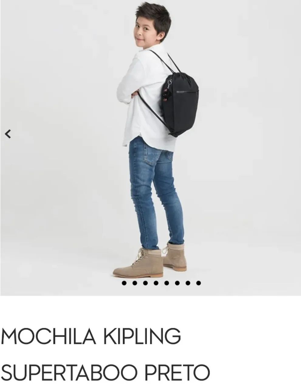 Mochila kipling supertaboo preto  - Foto 2