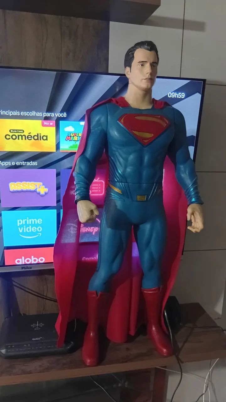 SUPERMAN 80CM BONECO IMPORTADO RARO ATOR HENRY CAVILL 2015 - Foto 4