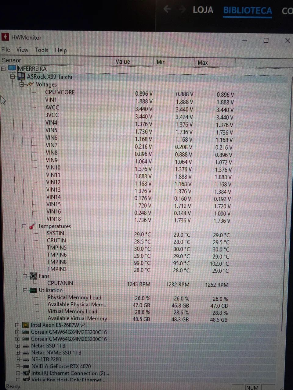 Kit Xeon - Placa mae Asrock taichi X99