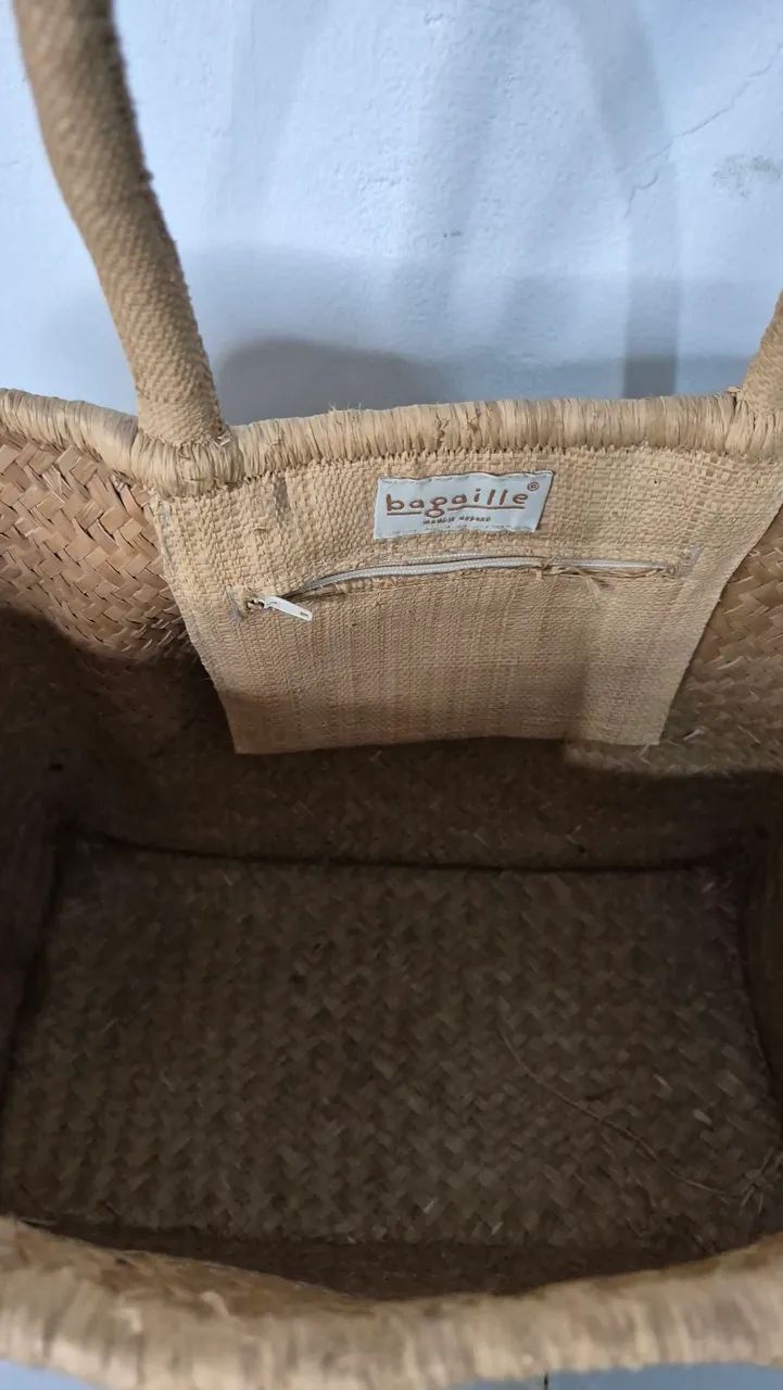 Bolsa de Palha com Estampa de Girafa Baigalle - Foto 3