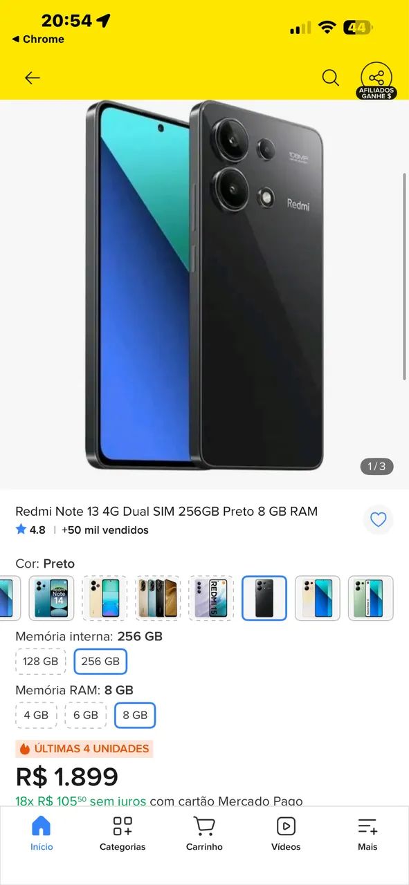 Xiaomi Note 13 Redmi 256GB 