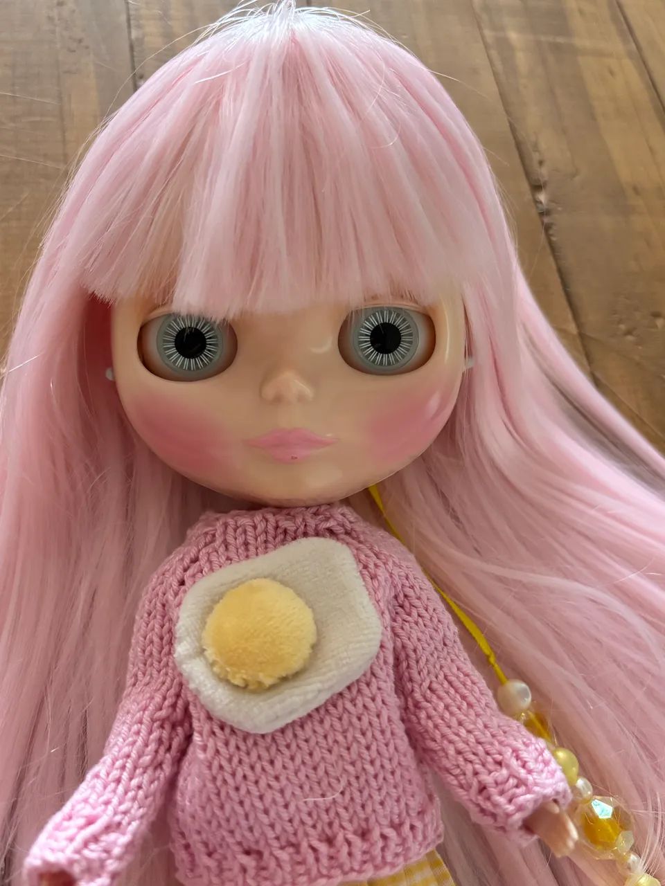 Blythe Ice Rune com scalp rosa - Foto 2