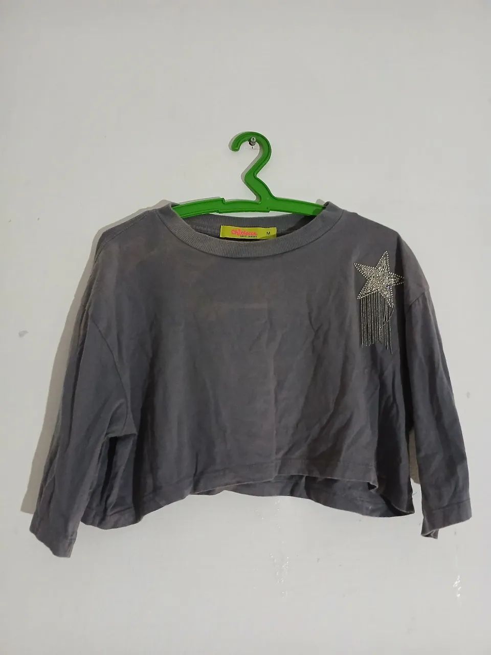 Cropped Cinza Feminino
