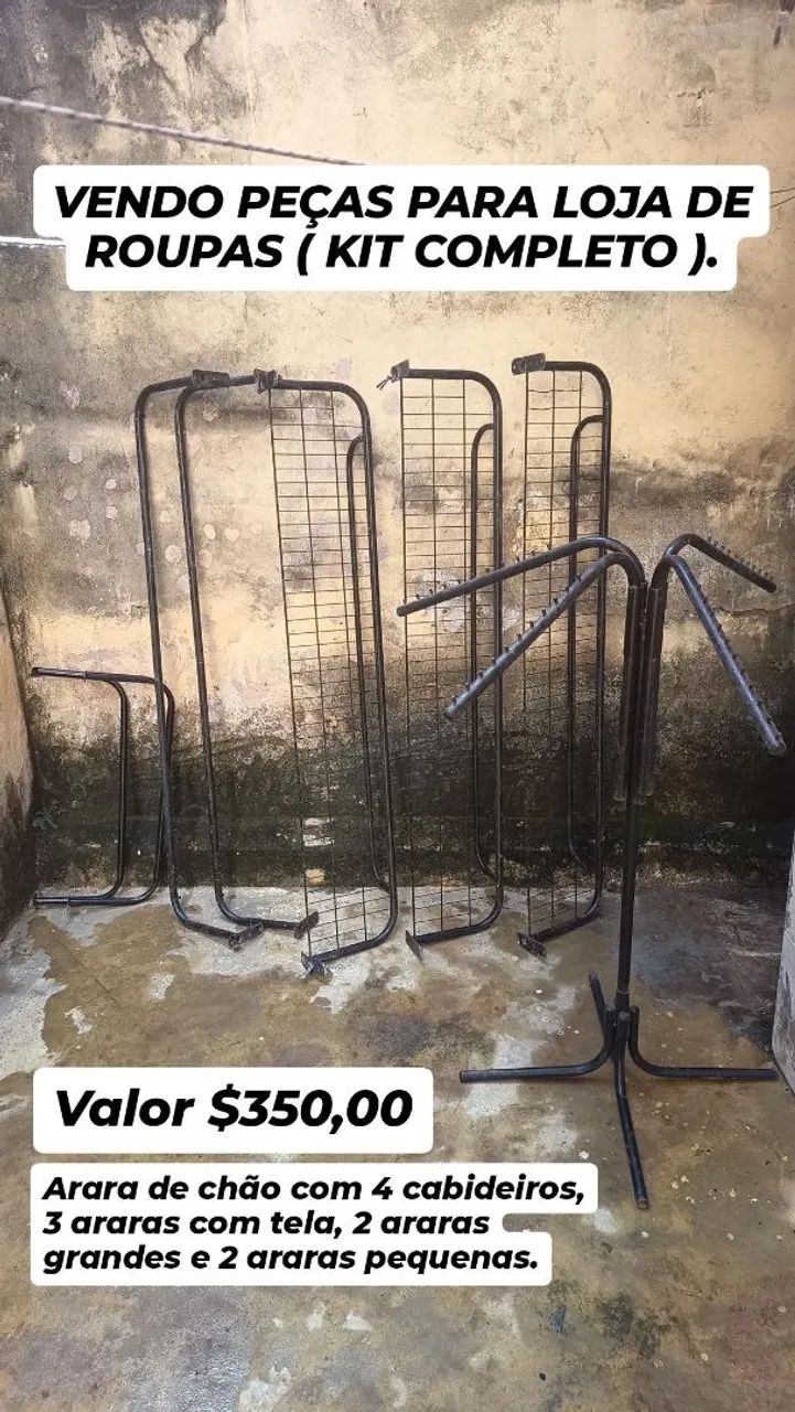 Kit araras pra loja de roupas