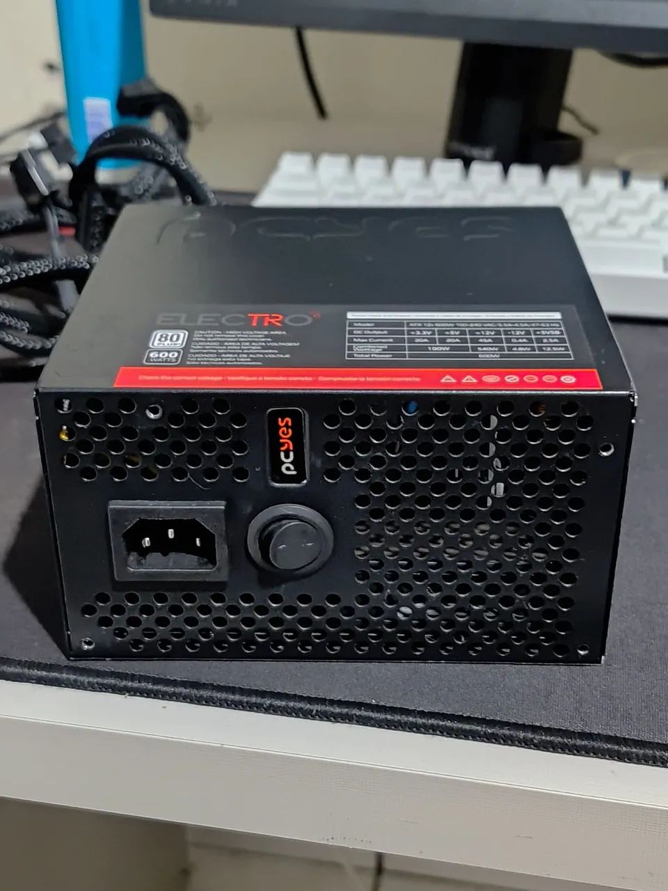 Fonte 600w 80plus