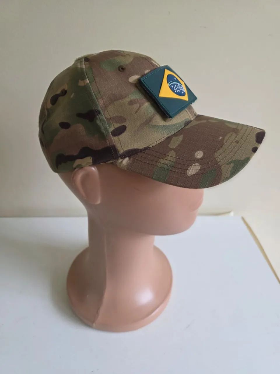 Boné Camuflado com Patch Bandeira do Brasil Premium Ajustável NOVO - Foto 2
