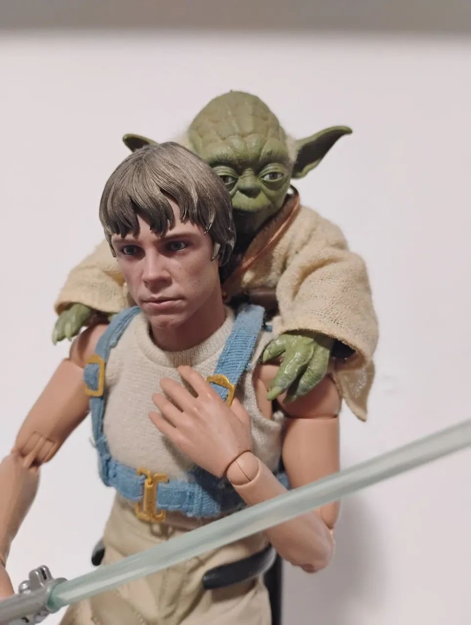 Hot toys custom Luke e Yoda Star Wars dagobah training - Foto 2