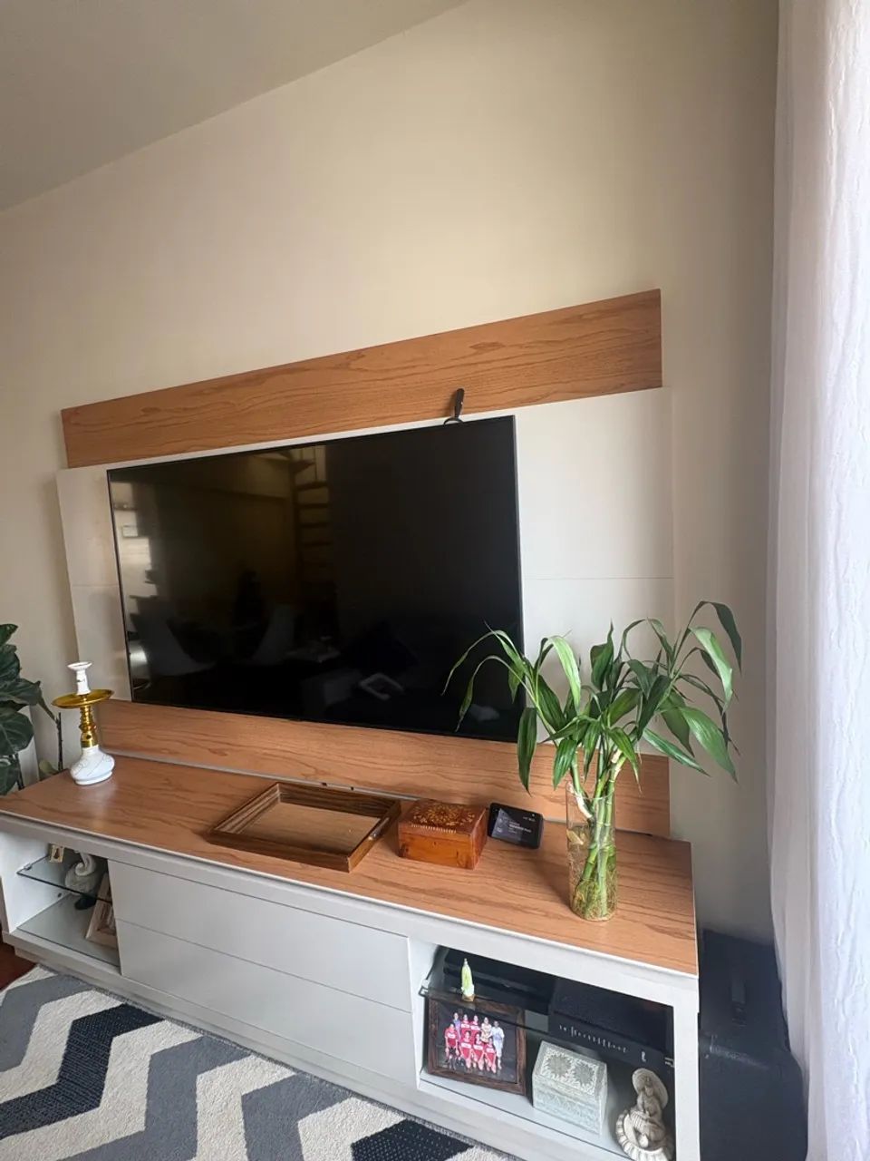 Painel com rack 100% mdf  - Foto 4