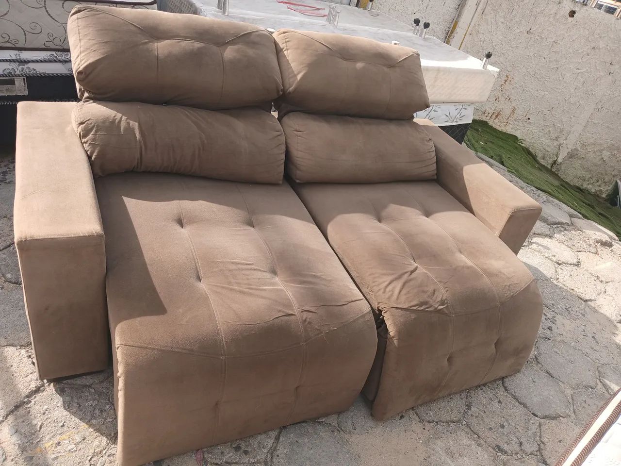 Sofa retrátil encosto reclináveis  - Foto 3