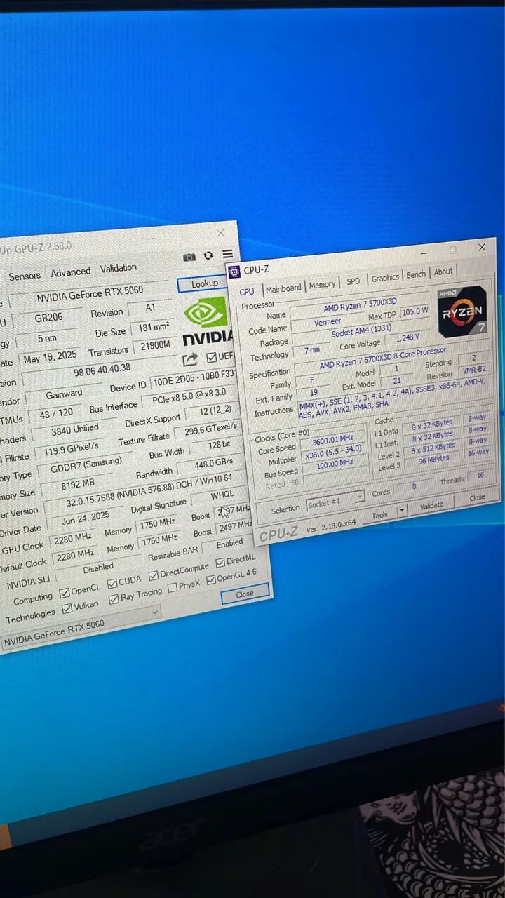 PC GAMER 5700X3D RTX 5060 - Foto 4
