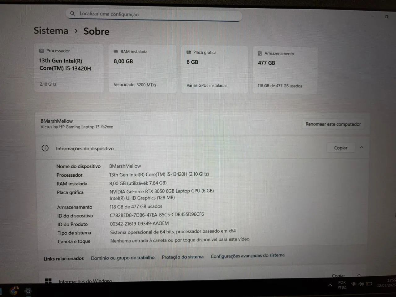 Notebook gamer HP Victus 15 - Foto 2