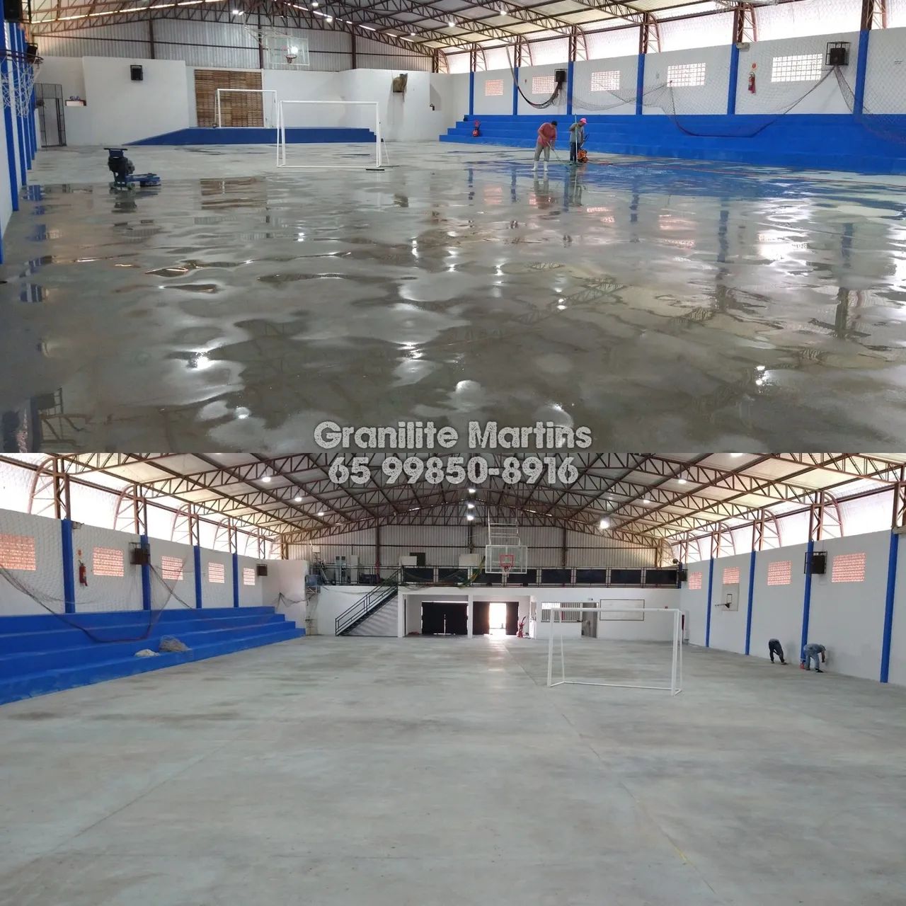 Limpeza de piso de Granilite e Remoção de Tinta Epóxi  - Foto 2