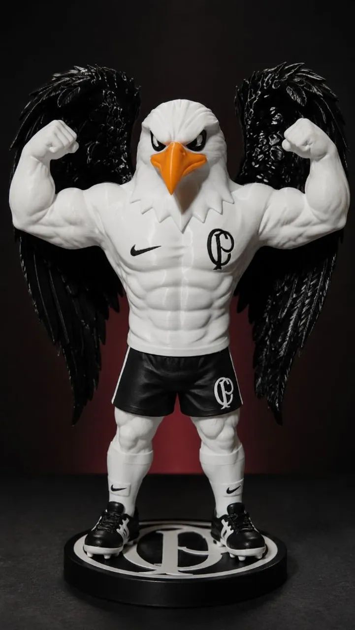 Boneco Gavião Corinthians Impresso 3D - Foto 3